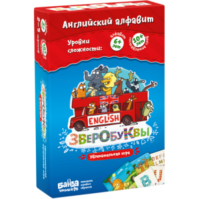 Настольная игра «Зверобуквы English»