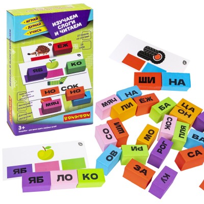 Настольная игра «Изучаем слоги и читаем» 